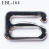Crochet métal 10 mm chromé brillant largeur intérieur de passage de bretelle 10 mm haut de gamme prix / pièce