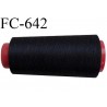 CONE de 2000 m de fil mousse polyamide fil n° 125 couleur noir longueur de 2000 mètres bobiné en France