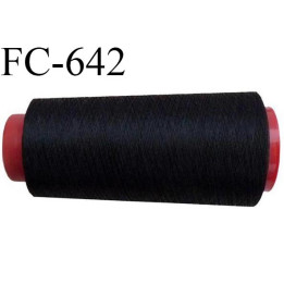 CONE de 5000 m de fil mousse polyamide fil n° 125 couleur noir  longueur de 5000 mètres bobiné en France