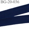 biais galon ruban sergé 20 mm couleur bleu marine 100% coton souple et doux largeur 20 mm prix au mètre