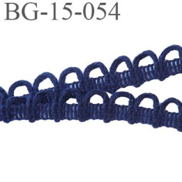 galon coton boutonnière 15 mm  couleur bleu marine largeur 15 mm  prix au mètre