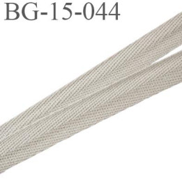 biais sergé  coton superbe souple et doux galon ruban couleur beige kaki largeur 15 mm prix au mètre