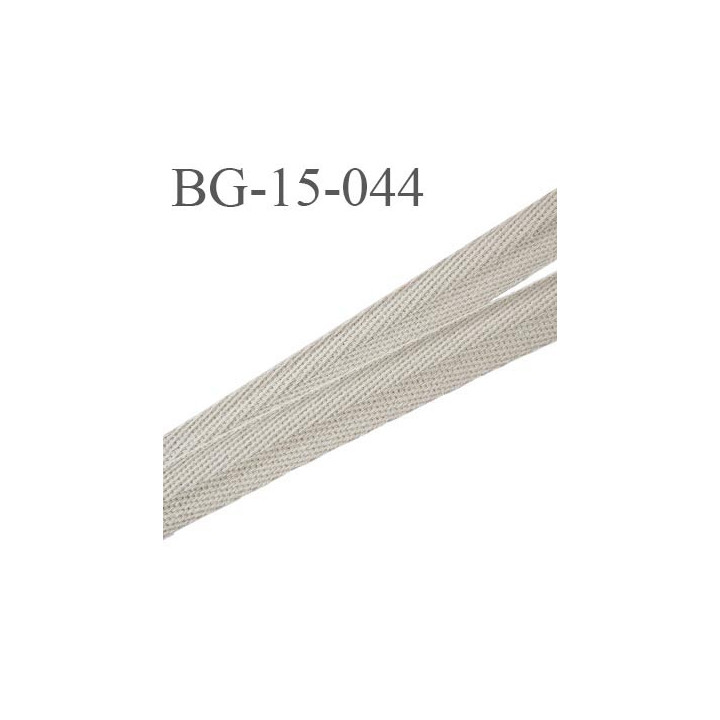 biais sergé 100 % coton superbe souple et doux galon ruban couleur beige kaki largeur 15 mm prix au mètre