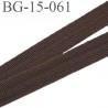 biais sergé 15 mm 100 % coton superbe souple et doux galon ruban couleur marron largeur 15 mm prix au mètre