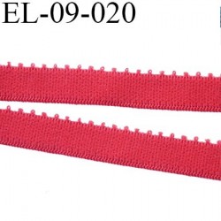 élastique 9 mm culotte ou lingerie petit grain couleur rouge baiser largeur 9 mm haut de gamme prix au mètre