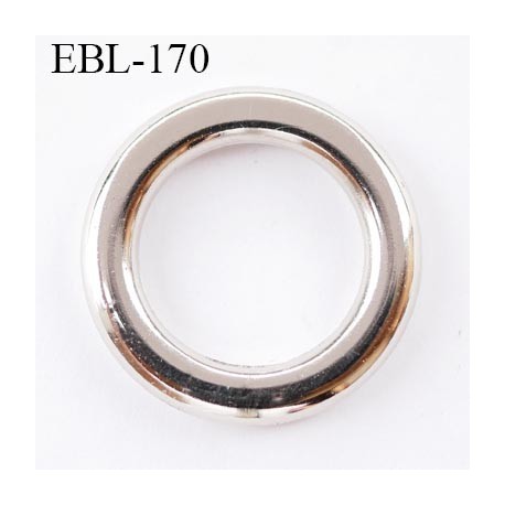 anneau de réglage 15 mm pour lingerie couleur chromé diamètre intérieur 15 mm largeur diamètre extérieur 23 mm épaisseur 3 mm