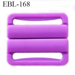 boucle clip 25 mm attache réglette pvc spécial maillot de bain couleur violet clair largeur intérieur 25 mm haut de gamme