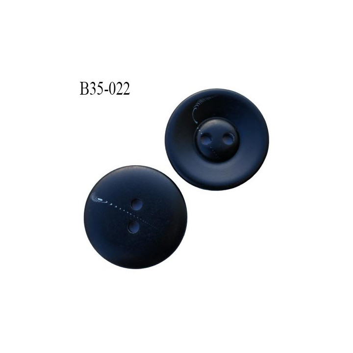 Bouton 35 mm couleur marron foncé avec décor forme incurvé épaisseur 5.5 mm superbe fixation 2 trous
