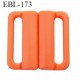 boucle clip 20 mm attache réglette pvc spécial maillot de bain couleur orange saumoné largeur intérieur 20 mm haut de gamme