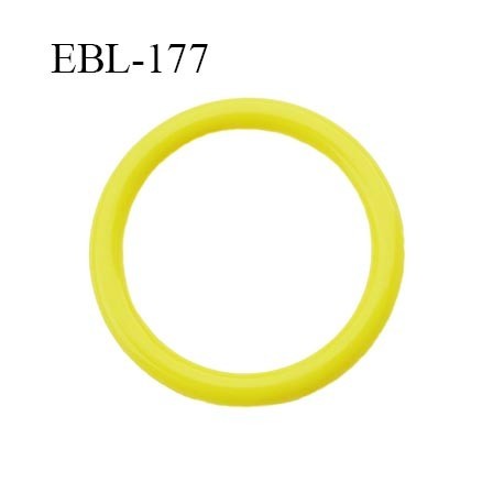 anneau de réglage 15 mm en pvc couleur jaune vert anis diamètre intérieur 15 mm diamètre extérieur 19 mm épaisseur 2 mm