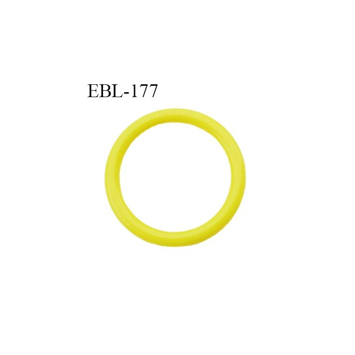 anneau de réglage 15 mm en pvc couleur jaune vert anis  diamètre intérieur 15 mm  diamètre extérieur 19 mm épaisseur 2 mm
