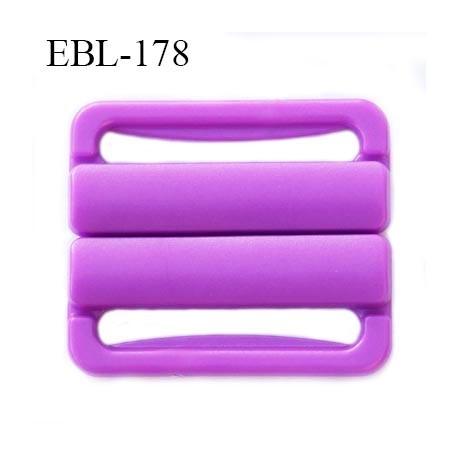 boucle clip 15 mm attache réglette pvc spécial maillot de bain couleur violet clair largeur intérieur 15 mm haut de gamme