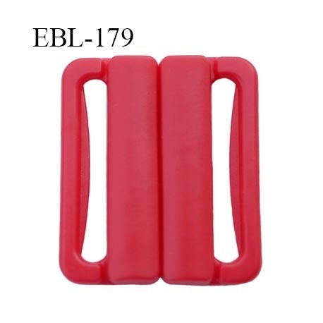 boucle clip 15 mm attache réglette pvc spécial maillot de bain couleur rouge largeur intérieur 15 mm haut de gamme