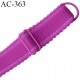 bretelle 20 mm lingerie SG couleur violet pivoine largeur 20 mm longeur 30 cm plus le réglage très haut de gamme prix à la pièce