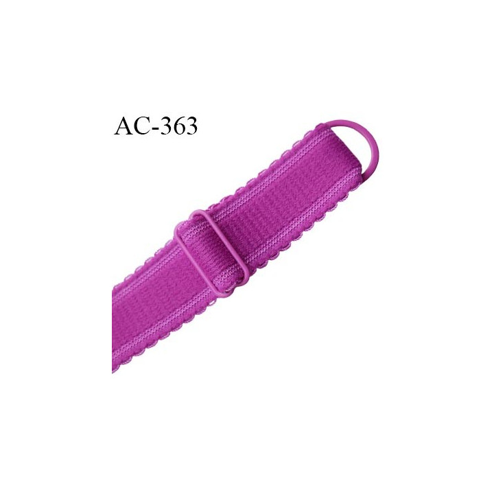 bretelle 20 mm lingerie SG couleur violet pivoine largeur 20 mm longeur 30 cm plus le réglage très haut de gamme prix à la pièce
