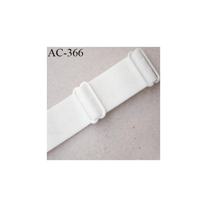 bretelle 25 mm lingerie SG couleur naturel écru motif largueur 25 mm longueur 30 cm réglage très haut de gamme prix à la pièce