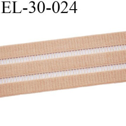 Elastique 30 mm plat belle qualité couleur chair très doux  bonne élasticité  largeur 30 mm prix au mètre