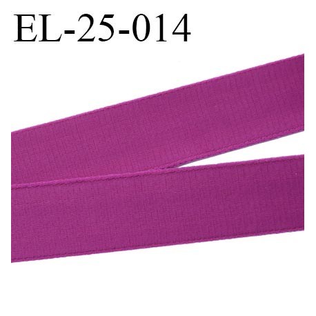 Elastique 24 mm bretelle et lingerie et autre très belle qualité couleur 25 % d'élasticité couleur pourpre prix au mètre