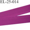 Elastique 24 mm bretelle et lingerie et autre très belle qualité couleur 25 % d'élasticité couleur pourpre prix au mètre