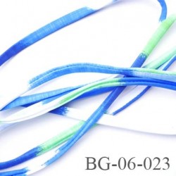 Cache Armature et baleine 6 mm underwire casing galon couleur bleu blanc vert lycra extensible diamètre 6 mm haut de gamme