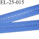 Elastique 24 mm bretelle et lingerie et autre très belle qualité 30 % d'élasticité couleur bleu largeur 24 mm prix au mètre