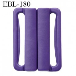 boucle clip 30 mm attache réglette pvc spécial maillot de bain couleur violet foncé largeur intérieur 30 mm haut de gamme