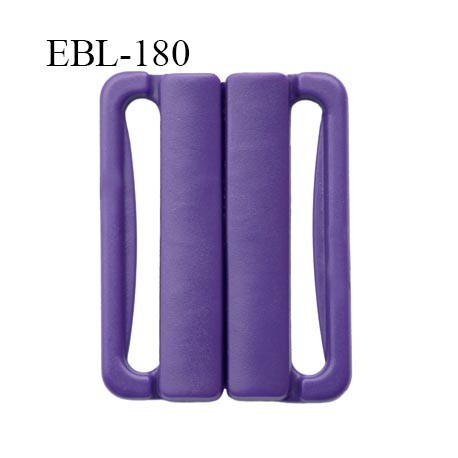 boucle clip 25 mm attache réglette pvc spécial maillot de bain couleur violet foncé largeur intérieur 25 mm haut de gamme