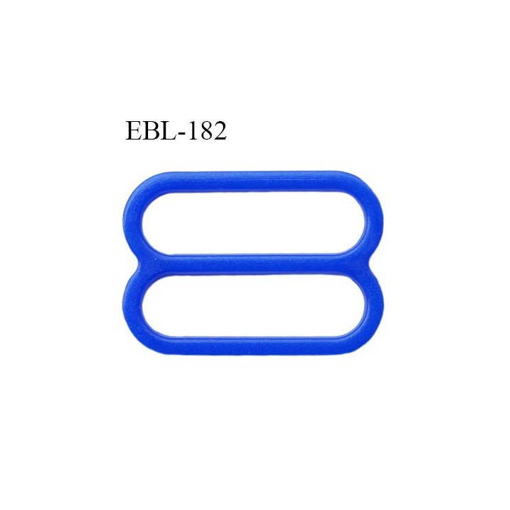 réglette 18 mm de réglage de bretelle soutien gorge en pvc bleu largeur intérieur 18 mm hauteur 16 mm largeur extérieur 22 mm