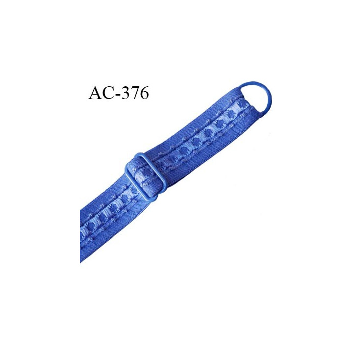 bretelle 19 mm lingerie SG couleur bleu et intérieur brillant largueur 19 mm longueur 35 cm  très haut de gamme prix à la pièce