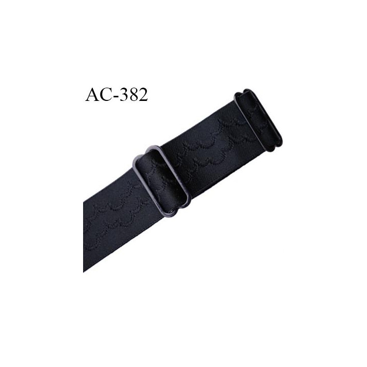 bretelle 19 mm lingerie SG couleur naturel noir avec motif largeur 19 mm longueur 35 cm très haut de gamme prix à la pièce