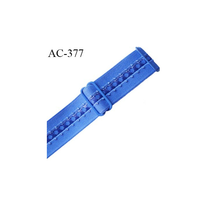 bretelle 24 mm lingerie SG couleur bleu et intérieur brillant largueur 24 mm longueur 35 cm  très haut de gamme prix à la pièce