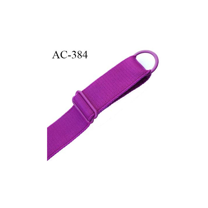 bretelle 19 mm lingerie SG couleur largeur 19 mm longueur 40 cm haut de gamme barrette et anneaux métal plastifié prix pièce