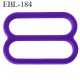 réglette 18 mm de réglage de bretelle soutien gorge en pvc violet largeur intérieur 18 mm hauteur 16 mm largeur extérieur 22 mm