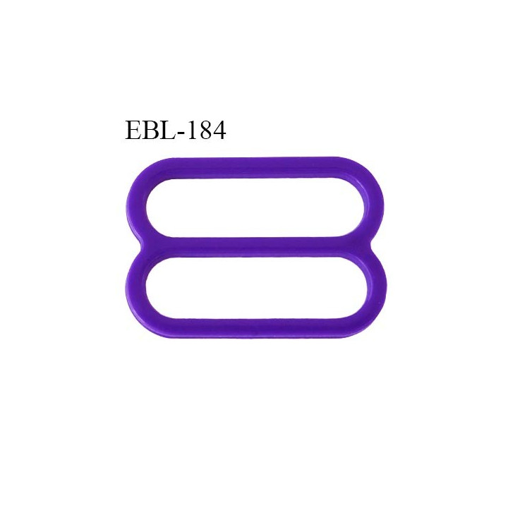 réglette 18 mm de réglage de bretelle soutien gorge en pvc violet largeur intérieur 18 mm hauteur 16 mm largeur extérieur 22 mm