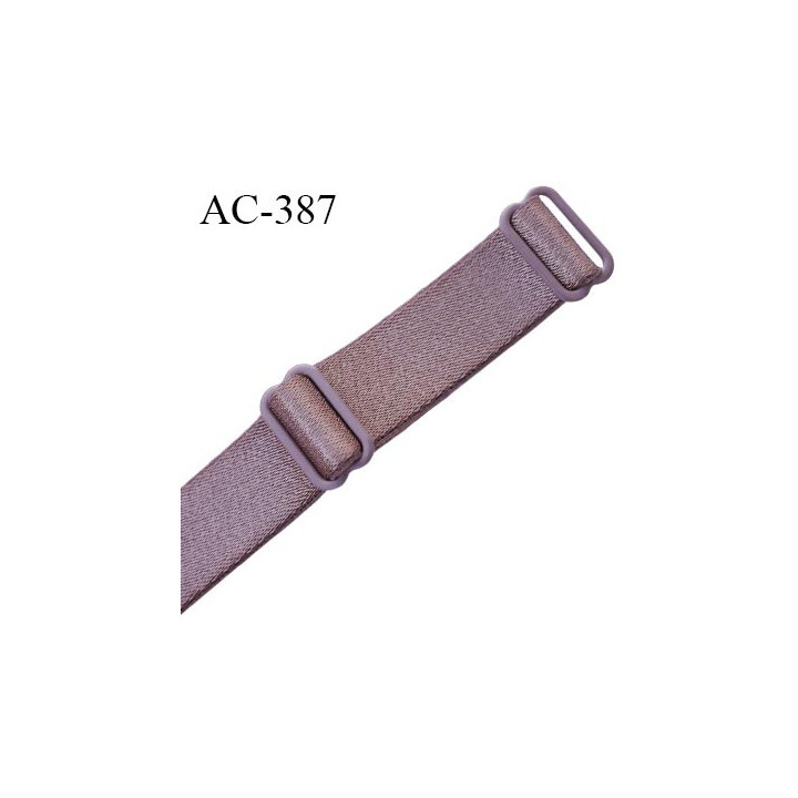 bretelle 16 mm lingerie SG couleur bois de rose brillant largueur 16 mm longueur 45 cm très haut de gamme  prix à la pièce