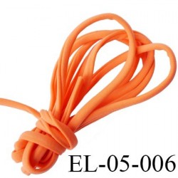 Cordon élastique 5 mm ou Cache Armature  underwire casing galon couleur orange lycra extensible diamètre 5 mm  haut de gamme