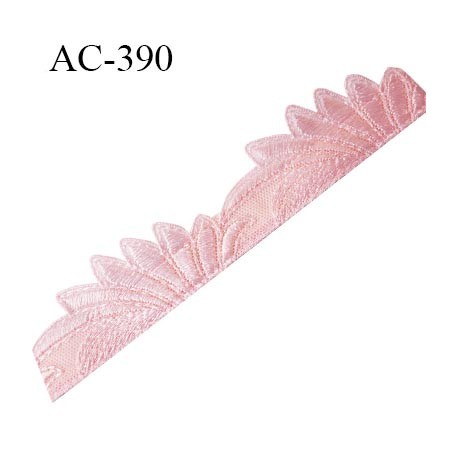 Décor ornement de lingerie ou bretelle ou autre couleur rose très très joli longueur 15.5 cm hauteur 32 mm