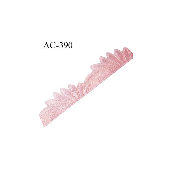 Décor ornement de lingerie ou bretelle ou autre couleur rose très très joli longueur 15.5 cm hauteur 32 mm