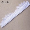 Décor ornement de lingerie ou bretelle ou autre couleur blanc lumineux très très joli longueur 15.5 cm hauteur 32 mm