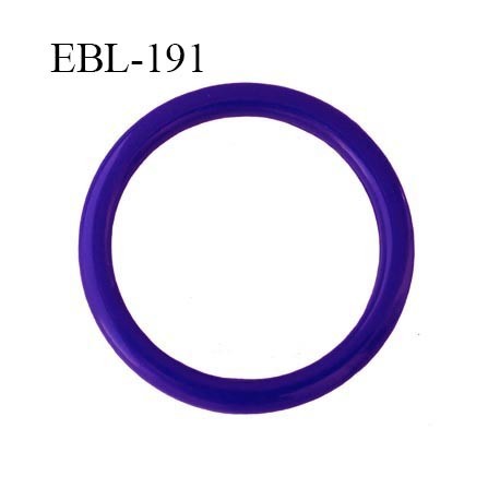 anneau 15 mm en pvc couleur bleu méditérrannéen diamètre intérieur 15 mm diamètre extérieur 19.5 mm épaisseur 2 mm