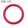 anneau 17 mm en pvc couleur rouge diamètre intérieur 17 mm diamètre extérieur 22 mm épaisseur 2.5 mm