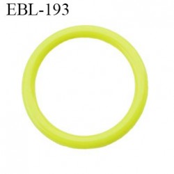 anneau 17 mm en pvc  couleur jaune vert anis diamètre intérieur 17 mm diamètre extérieur 22 mm épaisseur 2.5 mm