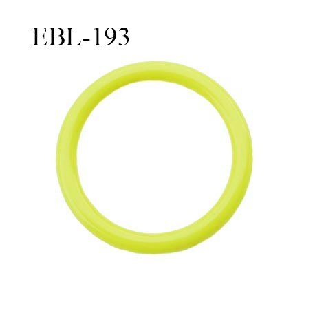 anneau 17 mm en pvc couleur jaune vert anis diamètre intérieur 17 mm diamètre extérieur 22 mm épaisseur 2.5 mm