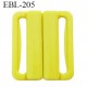 boucle clip 15 mm attache réglette pvc spécial maillot de bain couleur jaune largeur intérieur 15 mm haut de gamme
