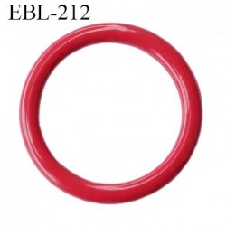 anneau métallique 19 mm plastifié rouge brillant laqué pour soutien gorge diamètre intérieur 19 mm prix à l'unité haut de gamme