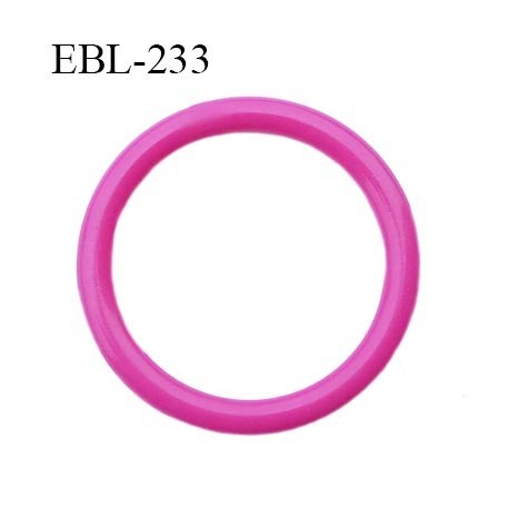 anneau 14 mm en pvc couleur fushia diamètre intérieur 14 mm diamètre extérieur 17 mm épaisseur 1.7 mm