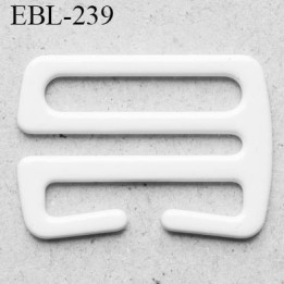 Crochet métal 12  mm plastifié largeur intérieur de passage de bretelle 12 mm haut de gamme largeur extérieur 16.2