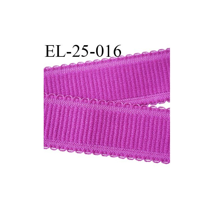 Elastique 25 mm bretelle et lingerie et autre très  belle qualité  40 % d'élasticité couleur pivoine largeur 25