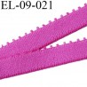 élastique 9 mm bretelle et lingerie couleur pivoine largeur 9 mm haut de gamme prix au mètre