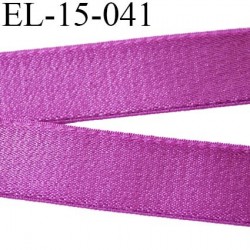 Elastique 15 mm bretelle et lingerie couleur pourpre brillant très beau élasticité 40 % largeur 15 mm prix au mètre